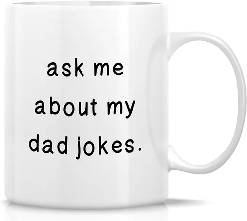 Vista 30 de Retreez - Taza divertida con texto en inglés "No. 1 Dad", 325 ml, tazas de cerámica, mensajes divertidos, sarcásticos, motivacionales, regalos