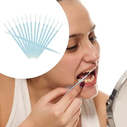 Vista 5 de FOMIYES Palillos de dientes de doble cabeza, 1060 palillos de dientes desechables para limpieza de dientes, palillos de hilo dental suave, palillos