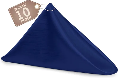 Vista 54 de Ultimate Textile -1 docena - Reversible Shantung Satin - Majestic - Servilletas de tela Majestic de 17 x 17 pulgadas color azul pizarra