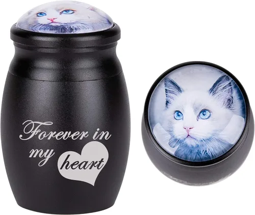 Vista 14 de Bivei Urnas pequeñas para cenizas humanas, urna personalizada de recuerdo con foto y texto para hombres y mujeres, mini urnas para adultos