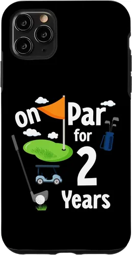 Vista 11 de Funda para iPhone 15 On Par 2nd Birthday Golf Player Theme 2 Year Old B-Day