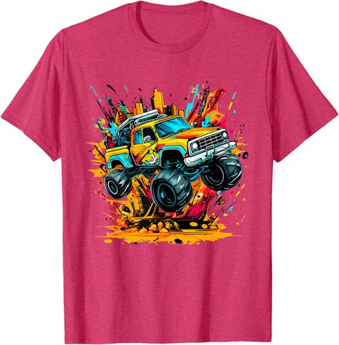 Vista 33 de Monster Trucks Are My Jam - Camiseta Monster Truck, Negro