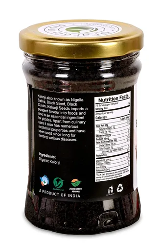 Vista 4 de NACHT Semillas negras crudas orgánicas 5.29 oz Semillas de Nigella Kalonji para bajar