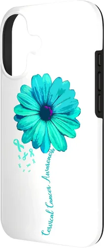 Vista 2 de Cervical Cancer Awareness Family Case Survivor Pretty Gift Case for iPhone 17