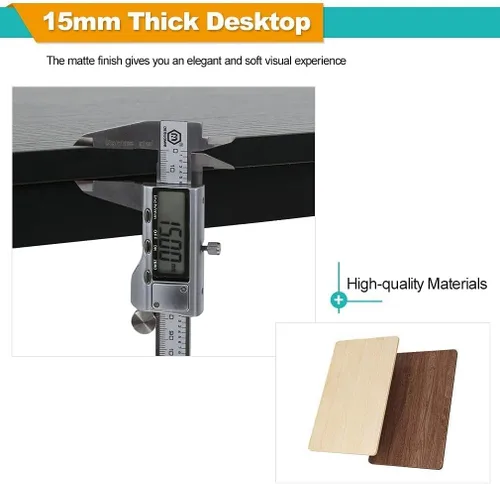 Vista 6 de Escritorio para computadora de 39 pulgadas, escritorio pequeño de estilo moderno y simple, mesa de computadora, escritorio de estudio, escritorio