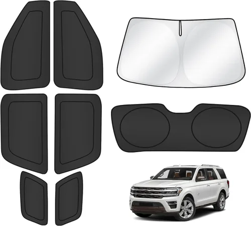 Vista 18 de T TGBROS Parasol para parabrisas para BMW X1 F48 2016 2017 2018 2019 2020 2021 2022 para ventana de automóvil, con bloqueo UV grueso y opaca