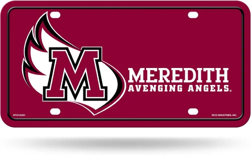 Vista 65 de NCAA etiqueta de metal para auto, negro