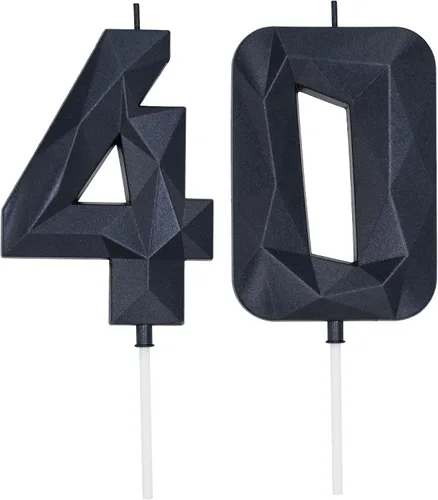 Vista 80 de DERVENTA Vela Grande de Cumpleaños Número 3D Verde Luminoso de 3.7 Pulgadas Celebración de Fiesta Aniversario Decoración Adorno para Pastel 1 Pieza