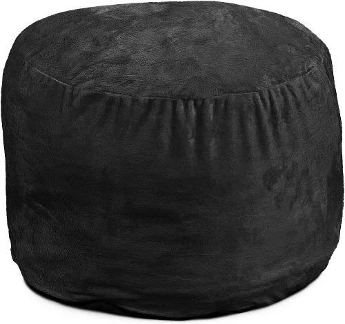 Vista 23 de ULTIMATE SACK Puf otomano de 2 pies Gamuza camello Relleno de espuma - Funda extraíble lavable Camel (Camel Suede)