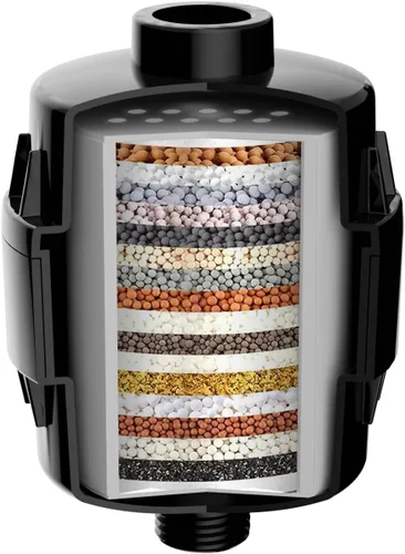 Vista 8 de Filtro de ducha de 20 etapas para agua dura, elimina el cloro, metales pesados y otras impurezas, mejora el vello de la piel, se adapta a la mayoría