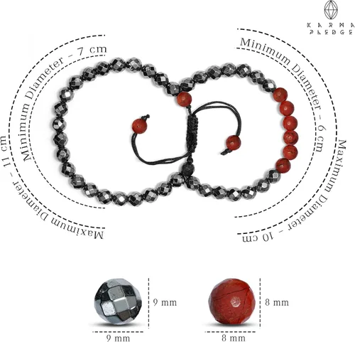 Vista 17 de Pulseras de cristal curativo para mujeres y hombres, espiritual, energía positiva y equilibrio, pulseras de cuentas de cristal natural hechas a mano