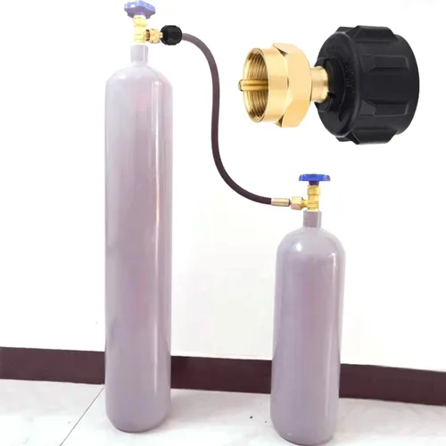 Vista 6 de Adaptador de repuesto de propano para tanques de 1 libra, adaptador de propano llena 1 libra de 20 libras, acoplador de tanque de cilindro de gas LP