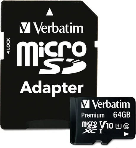 Vista 15 de Verbatim 8GB Tarjeta de Memoria Premium microSDHC con Adaptador UHS-I V10 Clase 10 Soporta Full HD (1080p) Velocidad U1 Calificada Hasta 80MB/s