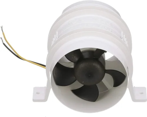 Vista 3 de Attwood Soplador silencioso resistente al agua. Blanco, de 4 pulgadas.