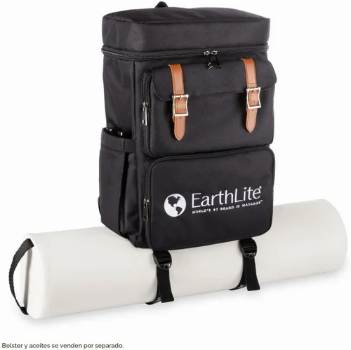 Vista 8 de EARTHLITE LMT Go-Pack – La mejor mochila de viaje para terapeuta de masaje, resistente al agua, puerto de carga USB, múltiples compartimentos