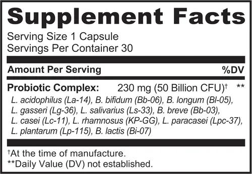 Vista 9 de NATURELO Probióticos para la salud digestiva - 50 mil millones de UFC, suplemento diario de 11 cepas - Estimula el sistema inmunológico, liberación