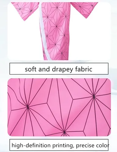 Vista 6 de Disfraces de cosplay de anime, kimono, conjunto completo de Halloween para hombres y mujeres