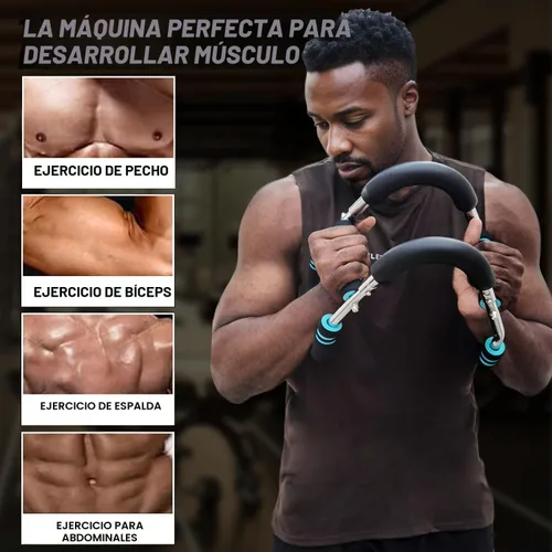 Vista 3 de Ultimate Twister Arm Trainer, Adjustable Chest Workout Equipment, Arm Trainer for Men, Chest Trainer for Men, Shoulder Muscle Training, Portable