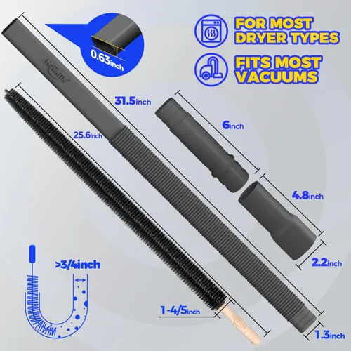 Vista 8 de Holikme Kit de limpiador de ventilación para secadora, paquete de 2