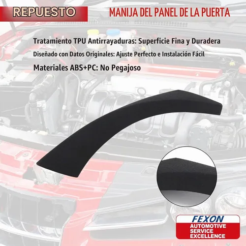 Vista 4 de FEXON Cubierta interior y exterior de la manija del tirador del panel de la puerta, 3 pares de repuesto para BMW E90 E91 E92 E93 3 Series 323 325