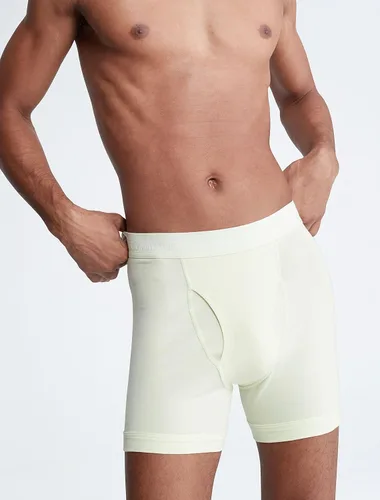 Vista 4 de Calvin Klein Calzoncillos tipo bóxer elásticos de algodón para hombre, paquete de 5