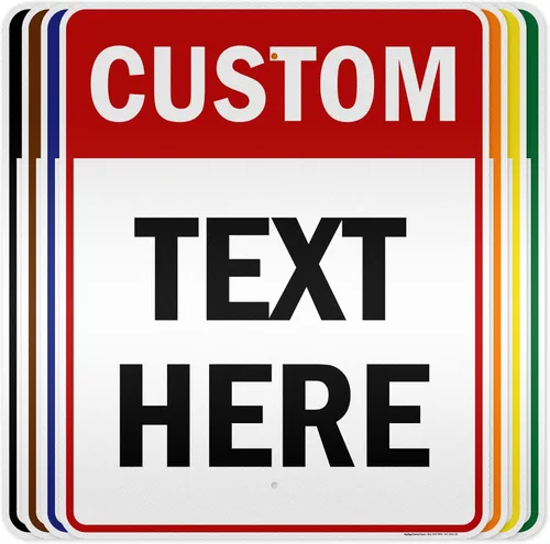 Vista 26 de Cartel personalizado, cartel personalizado para negocios, uso en interiores/exteriores. 7x10 pulgadas, aluminio 0.040 libre de óxido, resistente a