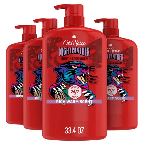 Vista 15 de Old Spice Jabón corporal limpiador para hombres, 3X Defense, 24/7 ducha fresca con aroma duradero, 2 en 1 para cuerpo y cara, Bearglove con aroma