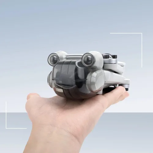 Vista 7 de Mini 3 Pro lente de cámara tapa len cubierta cardán sensor de visión cubierta protectora para DJI Mini 3 Pro Drone Accesorios (gris claro)