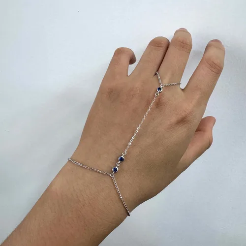 Vista 22 de Pulsera de plata de ley 925 para mujer, pulsera de mano para mujer, pulseras esclavas de 7 a 9 pulgadas ajustable