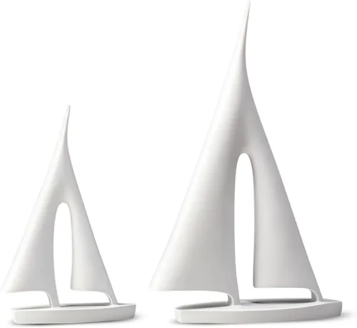 Vista 8 de Escultura moderna para decoración del hogar, decoración de velero, estatua abstracta de esculturas y estatuas de arte de resina, regalos de barco