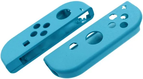 Vista 4 de Carcasa de repuesto DIY con marco medio para Nintendo Switch NS Joy-con placa de cubierta de consola azul