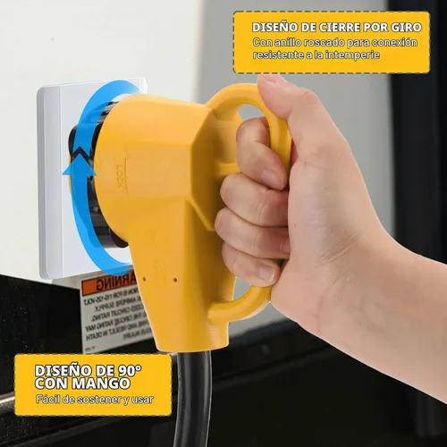 Vista 2 de Adaptador RV de 50 amperios a 110 con conector de bloqueo
