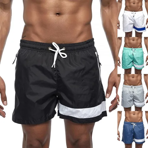 Vista 2 de Pantalones cortos deportivos para hombre, pantalones cortos de gimnasio para hombre, pantalones cortos de entrenamiento deportivo para correr