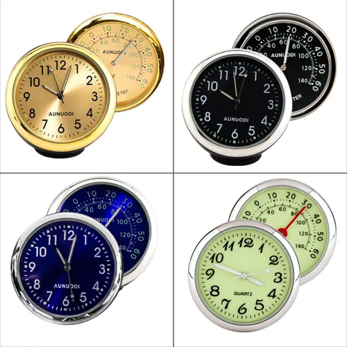 Vista 2 de Monitor de coche Clip/Stick-on reloj termómetro cuarzo digital luminoso automotriz