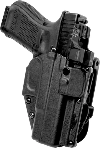 Vista 10 de Alien Gear Rapid Force - Funda OWB de nivel 2 – Deslizador de cinturón de bloqueo – Mano derecha – Compatible con modelos Sig Sauer y Glock – Sin