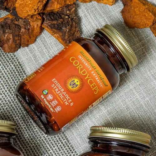 Vista 7 de HEALTHFORCE SUPERFOODS Integrity Extracts Cordyceps - Cápsulas - 90 Cápsulas Veganas