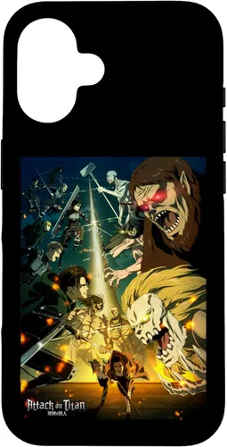 Vista 32 de Attack on Titan Funda de anime para iPhone 17 de temporada final de temporada 4