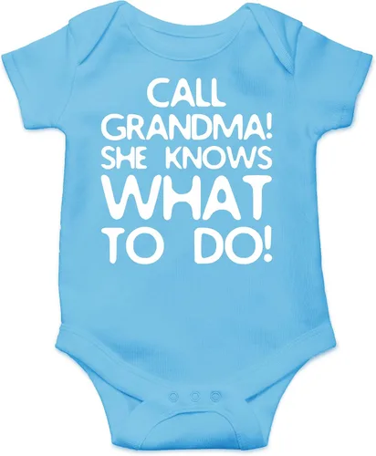 Vista 17 de CBTwear Call Grandma She Knows What To Do Baby Bodysuit - Adorable mameluco Ropa Unisex Humor Romper