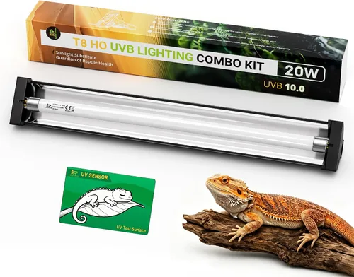 Vista 12 de T5 10.0 UVB Kit combinado de lámpara de reptil 24W 22", con tarjeta