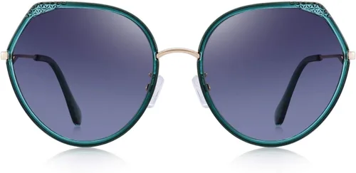 Vista 2 de Gafas de sol polarizadas de ojo de gato de moda para mujer, gafas de sol vintage UV400