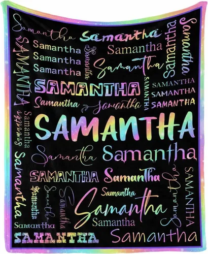 Vista 13 de D-Story Mantas de bebé personalizadas con nombres, manta personalizada para bebés niñas, manta de envoltura con inicial, regalos personalizados