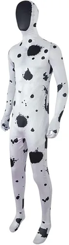 Vista 5 de Disfraz de Super Villano Spot para adultos a través del versículo Cosplay Zentai Onesies Body ajustado para niños Halloween