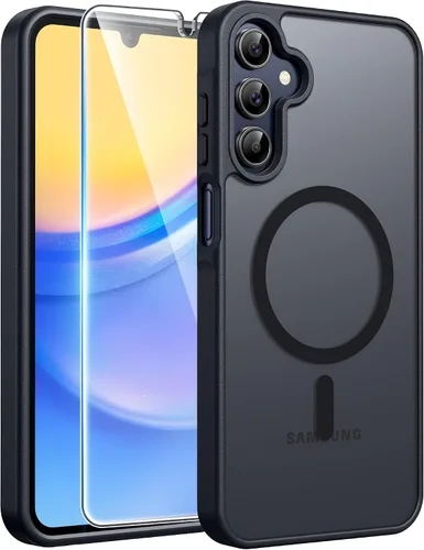 Vista 121 de FNTCASE - Funda para iPhone 16 Pro: magnética, mate, translúcida, de grado militar, protectora contra caídas, resistente, fina, duradera y a prueba