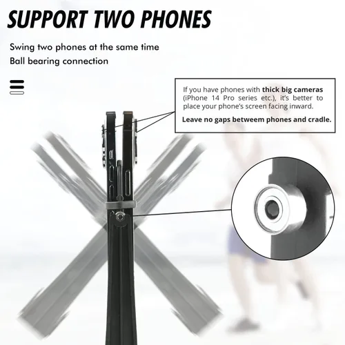 Vista 4 de Columpio para teléfono, balancín de teléfono, compatible con Pokemon Go Walker, accesorios para podómetro de teléfono celular
