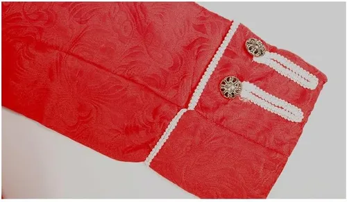 Vista 5 de FunParrot Abrigo gótico victoriano steampunk para niño, uniforme de Halloween, Rojo