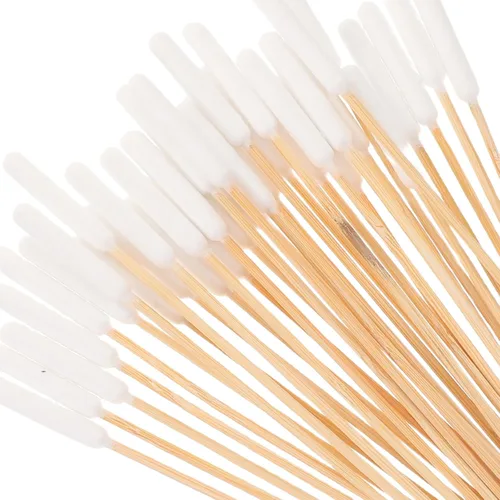 Vista 3 de Levemolo PET Ear Cleaning Wooden Handle 500pcs Cotton Swabs, Single Head