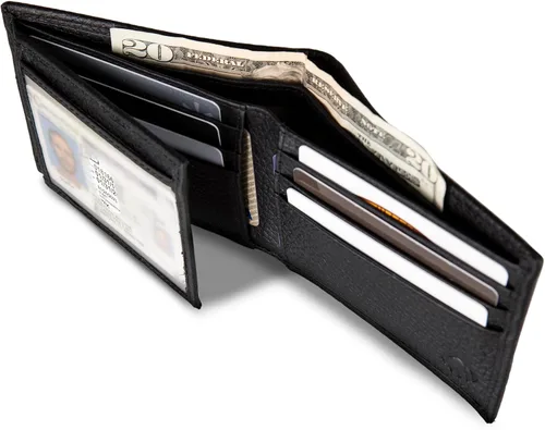 Vista 54 de WOLVERINE Billetera plegable de lona/cuero para hombre
