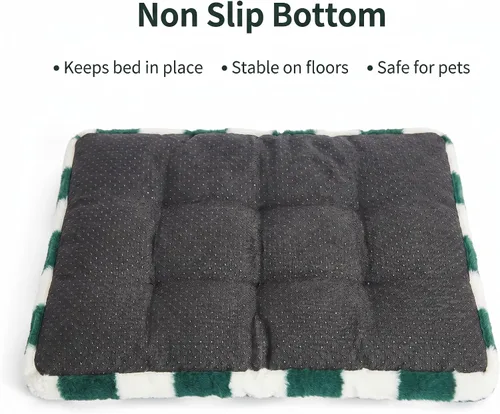 Vista 5 de Cama para perros de 30 pulgadas para perrera o jaula con parte inferior antideslizante que alivia la ansiedad de las mascotas y proporciona el sueño