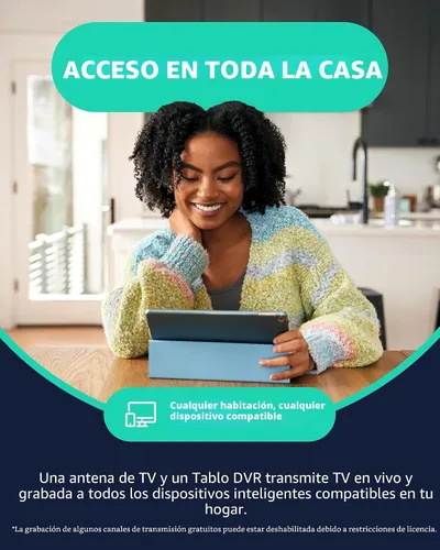 Vista 7 de Tablo TV 4ta Generación DVR 2-Sintonizador Over-The-Air (OTA) - Mira, Pausa y Graba TV en Vivo, Noticias, Deportes y Películas en Toda Tu Casa a