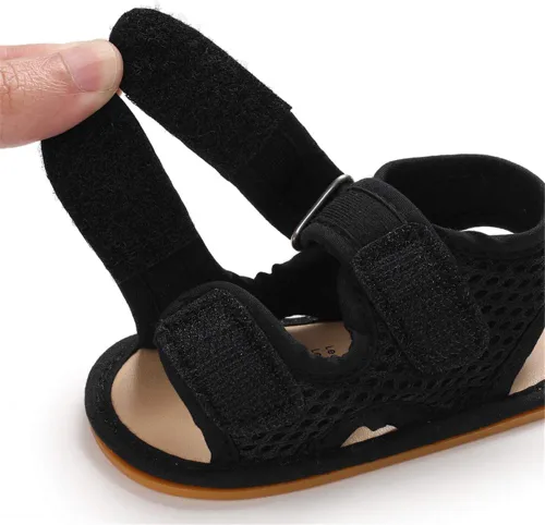 Vista 7 de E-FAK Baby Boys Girls Summer Sandals Outdoor Beach Anti-Slip Rubber Soft Sole Newborn Toddler First Walker Shoes 0-18 Months